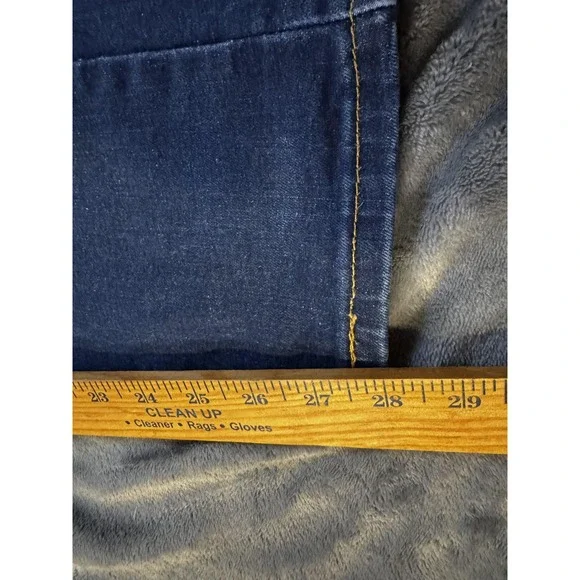 Levi's 512 Jeans Mens 32x30 (32x28) Dark Wash Slim Taper Stretch Zip 5 Pocket - Picture 9 of 15